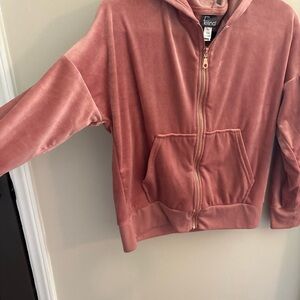 Felina Dusty Rose velvet tracksuit